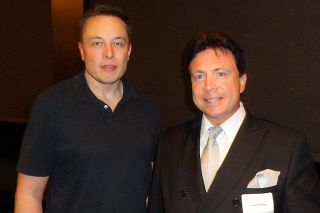 Frank meets with Elon Musk, CEO SpaceX-Tesla, Solar City, June 2013