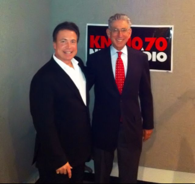 Frank in KNX Studio with State Treasurer Phil Angelides
