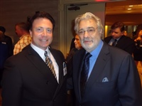Frank meets with LA Opera General Directory, Placido Domingo, May 2013
