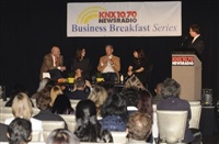 Frank moderates KNX Business Breakfast