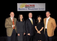 Frank moderates KNX Business Breakfast, June 2013